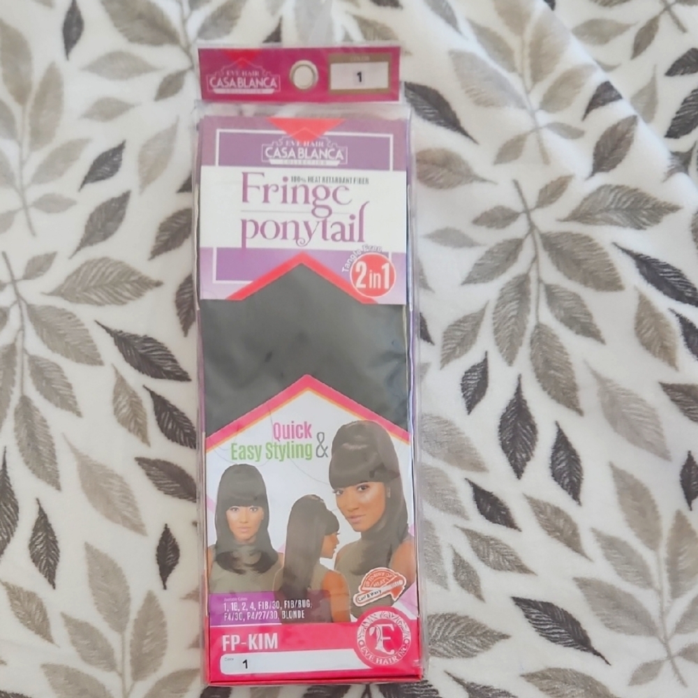 Casablanca Fringe Ponytail 2-in-1